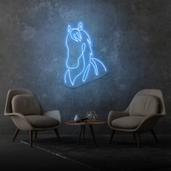 Horse Head Aesthetic Neon Lights