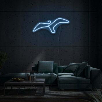 Minimalist Seagull LED Light Sign