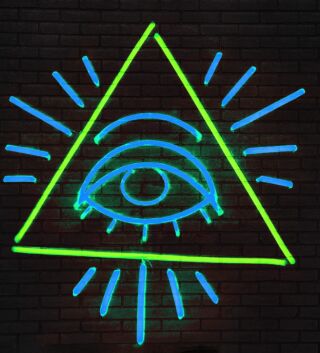 Eye of the Pyramid wall decor neon sign