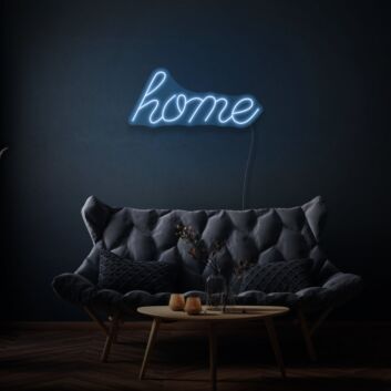 Home Cursive Neon Welcoming and Warm Atmosphere