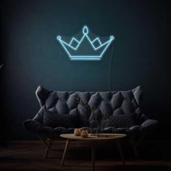 Crown Neon Sign Royal Elegance and Power