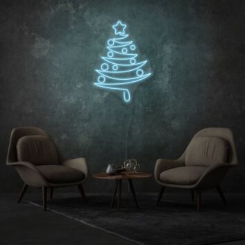 Christmas Tree Neon Celebrating Festive Joy and Tradition