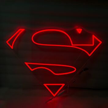 Superman Neon Light Heroic Ideal in Bright Display
