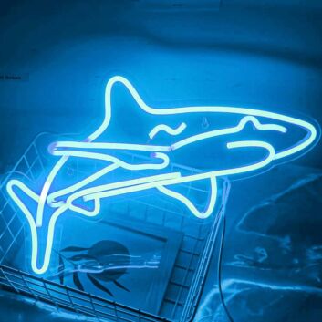 Fierce Shark Neon Sign