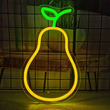 Sweet and Juicy Pear Neon Sign