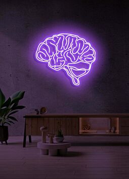 The brain Neon Enlightenment for Intellectual Pursuits