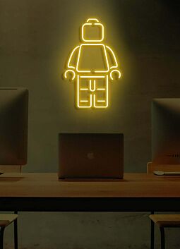 LEGO Man Neon Fun and Playful Light for Nostalgia and Creativity