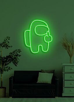 Space man Neon Odyssey into the Cosmic Unknown