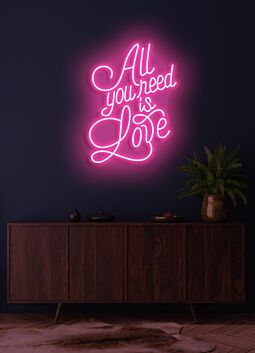 All you need is love Neon Symphony of the Heart