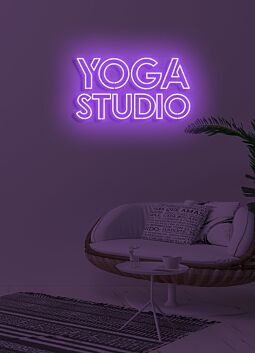 Yoga Studio Neon Peace for Mindful Spaces