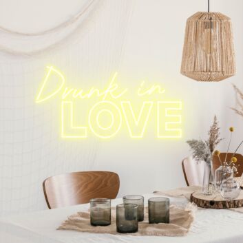 Drunk In Love Celebratory Neon for Wedded Bliss