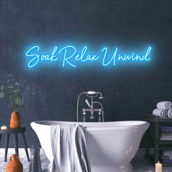 Soak Relax Unwind Create a Spa-Like Atmosphere with Relaxing Neon