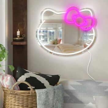 Anime Cute Cat Neon Sign Mirror