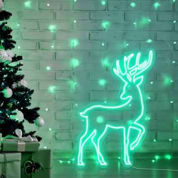 Christmas Reindeer: Add a Touch of Holiday Magic with Neon Glow