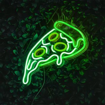 Pizza Slice: Light Up Your Space with Neon Flavor
