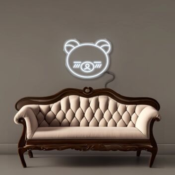 Bear Face Neon Signs