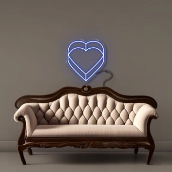 Double Heart Led Neon Signs