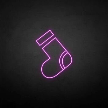 &#39;Marry Christmas Stocking&#39; neon sign