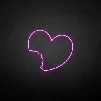 &#39;The imperfect love&#39; neon sign