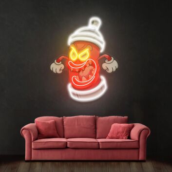 Angry Fire Hydrant Led Neon Acrylic Artwork