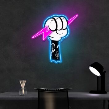 Thunder Fight Neon Sign X Acrylic Artwork