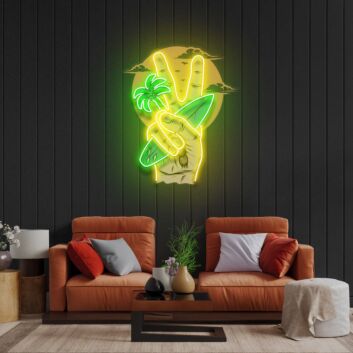 The Beach Led Neon Acrylic Artwork