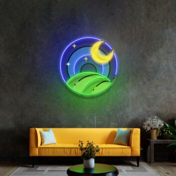 Starry Night Led Neon Sign Light Pop Art