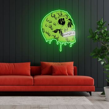 Skull Zombie Neon Sign X Acrylic Artwork