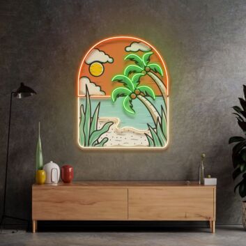 Hot Beach Led Neon Sign Light Pop Art