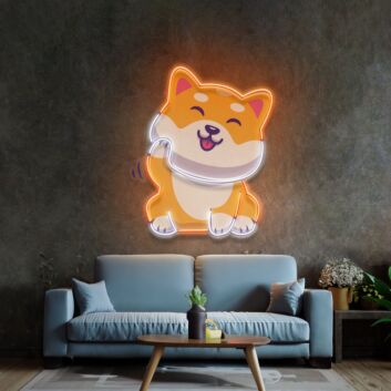 Cute Shiba Led Neon Sign Light Pop Art