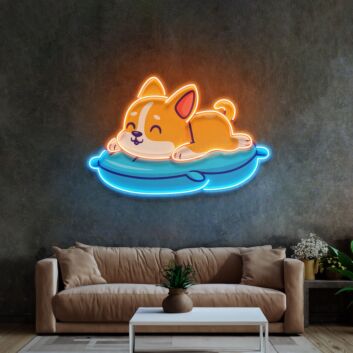 Cute Cat Chilling Led Neon Sign Light Pop Art