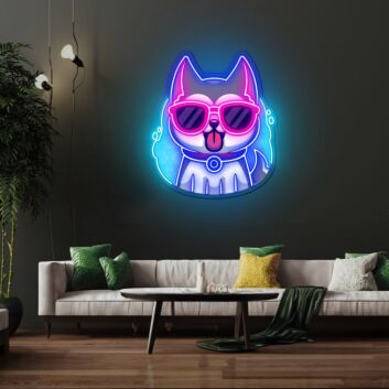 Cool Husky Dog Neon Sign X Acrylic Artwork