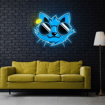 Cat Iron Man Neon Sign X Acrylic Artwork