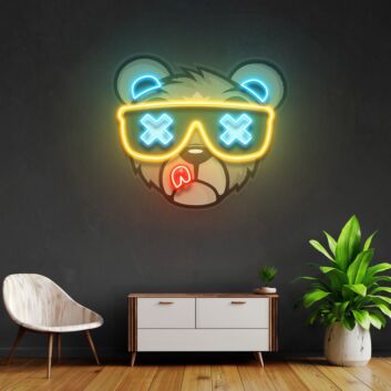Bear Led Neon Acrylic Artwork