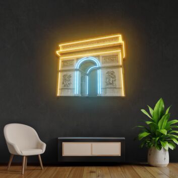Arc De Triomphe Led Neon Acrylic Artwork