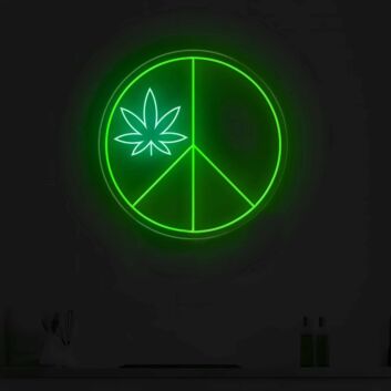 High Life Glow Leaf Neon Sign