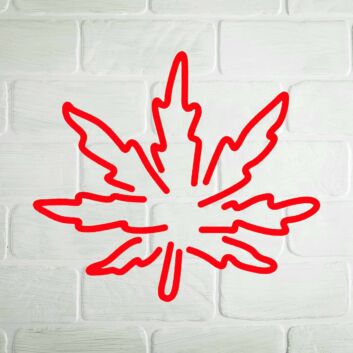 Stoner&#039;s Delight Leaf Neon Sign