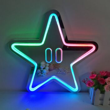 Stellar Glow Colorful Mirror Neon Signs