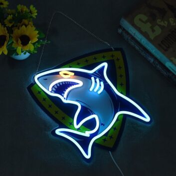 Shark Attack Led Neon Sign Light Pop Art
