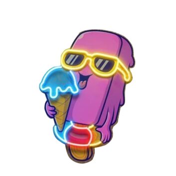 Ice Cream Delight Led Neon Sign Light Pop Art