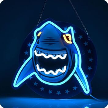 Deep Sea Shark Led Neon Sign Light Pop Art