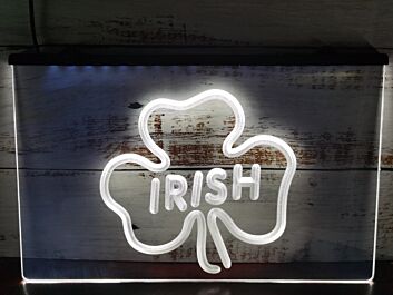 Irish Shamrock Hanging Neon Sign