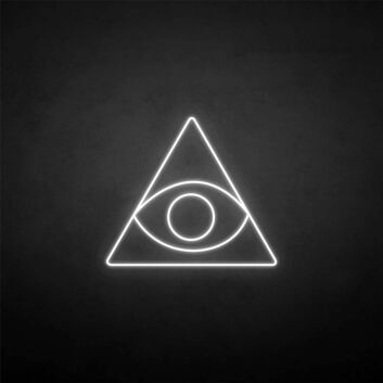 Triangle&amp;Eye&#39; neon sign