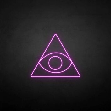 Triangle&amp;Eye&#39; neon sign