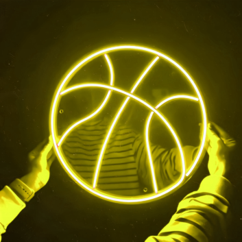 Basketball Shape 2 Neon Sign