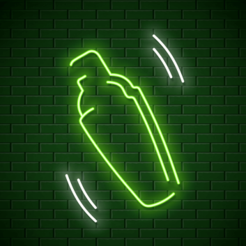 Fun Shaking Cocktail Shaker Neon Light