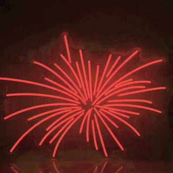 Wedding Fireworks Romantic Decor Neon Light