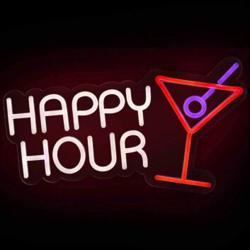 Customize HAPPY HOUR Style 2 Fun Drinking Time Neon Light