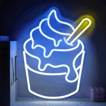 Sweet Cone Ice Cream Neon Sign