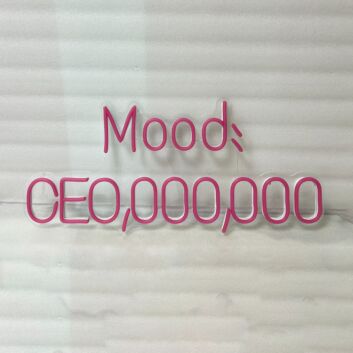 Mood CEO neon sign